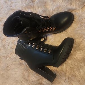 Just fab heeled combat boots